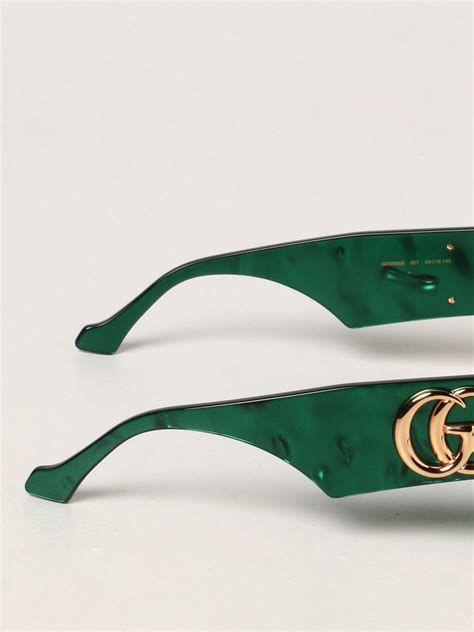 gucci glasses men green|Gucci green lens sunglasses.